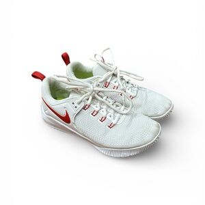 Nike Sneakers in White with Red Accents